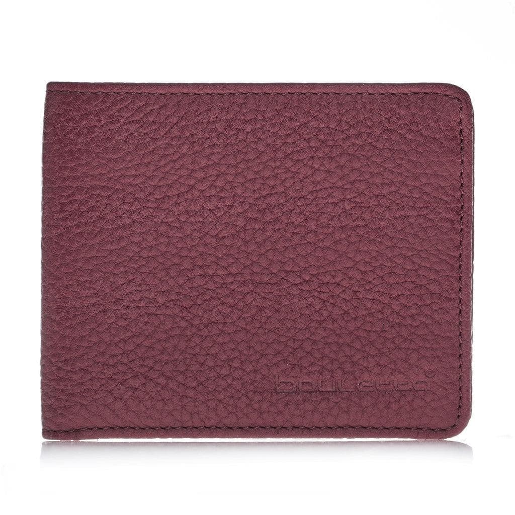 Pier Handmade and Personalised Genuine Leather Wallet for Men's Floater Bordeaux Bouletta LTD