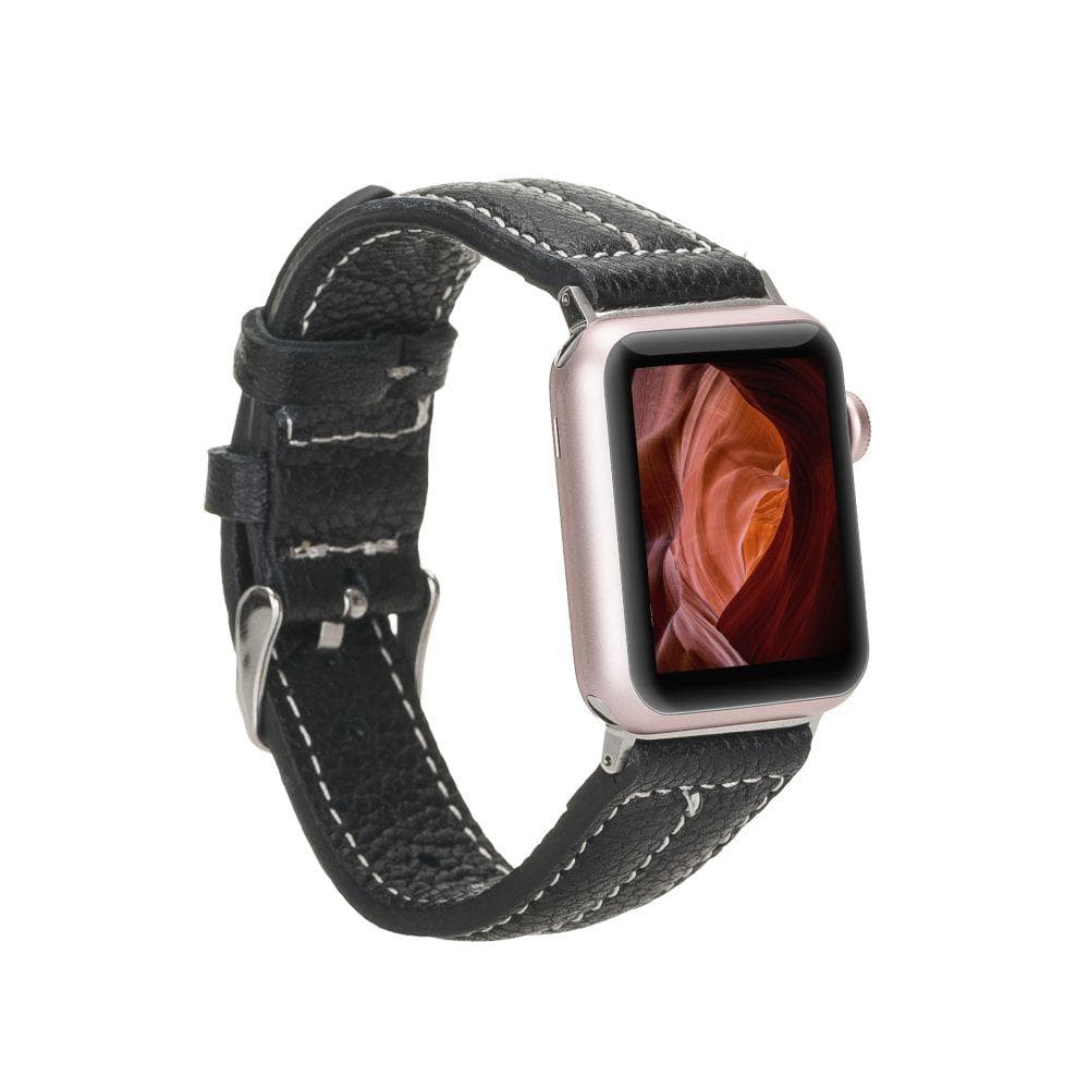 Watch Band Leather Apple Watch Bands - NM3 Classic Stitched Bouletta Shop