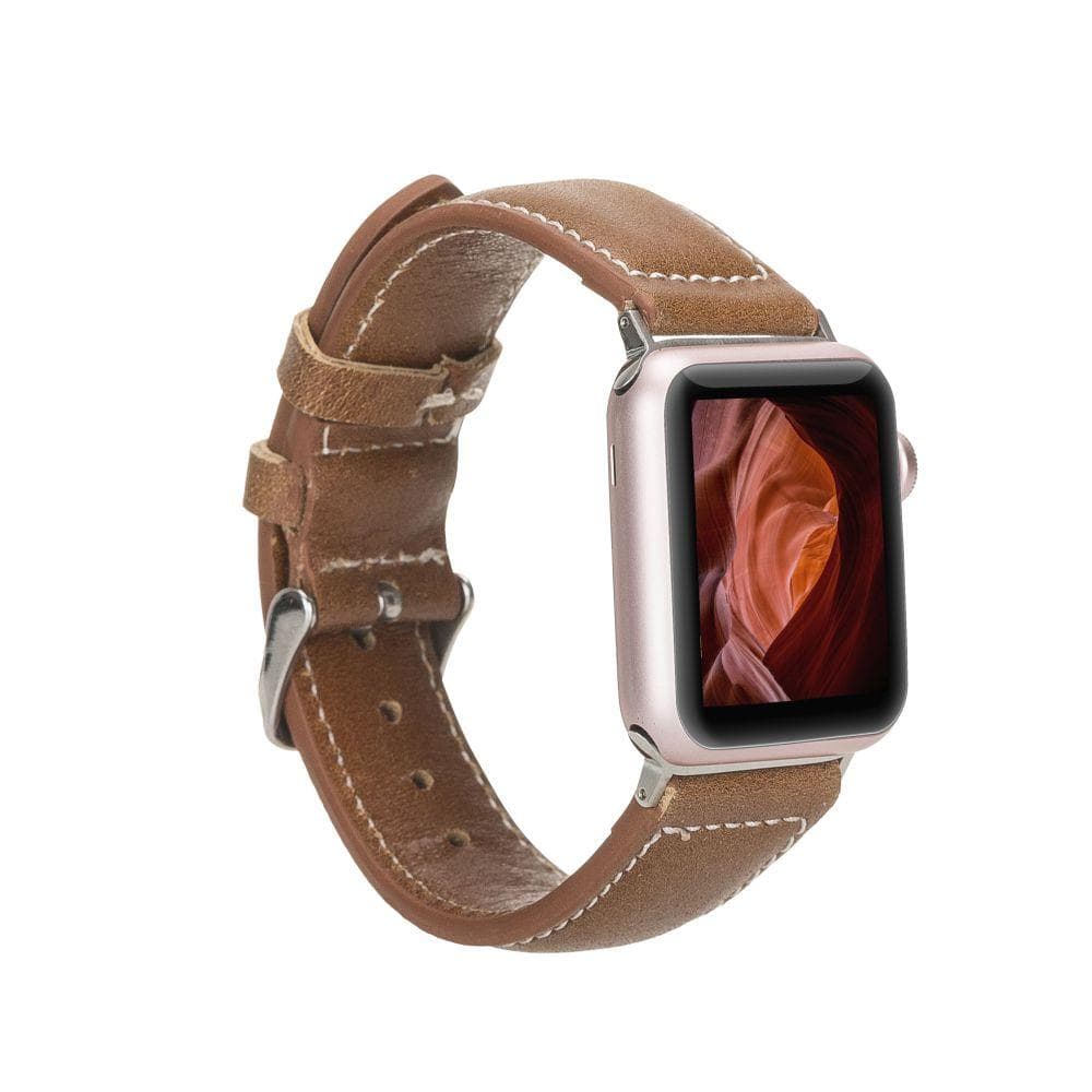 Watch Band Leather Apple Watch Bands - NM4 Classic Stitched Bouletta Shop