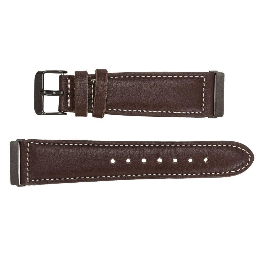 Watch Band Leather Fitbit Watch Bands - NM1 Classic Stitched Bouletta Shop