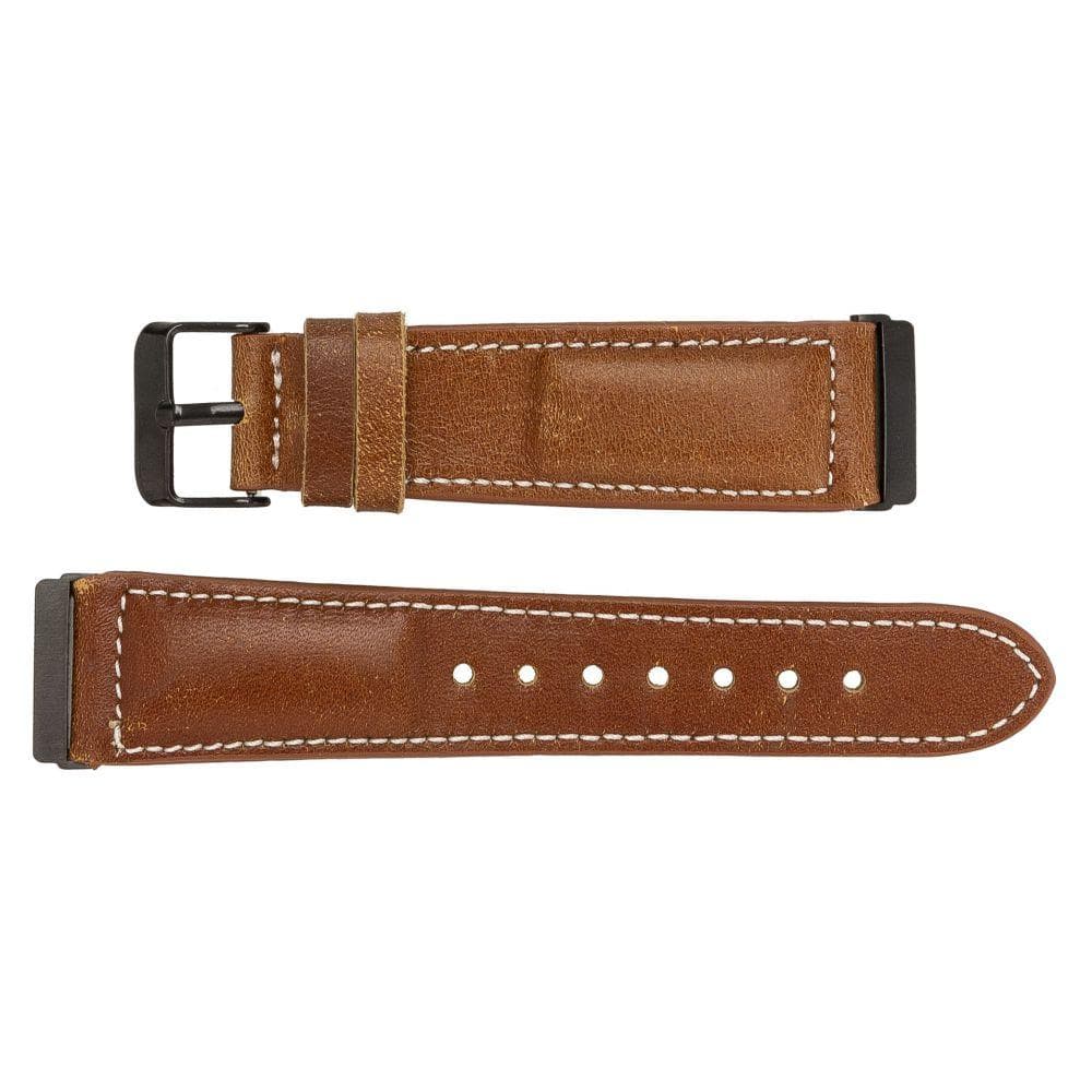 Watch Band Leather Fitbit Watch Bands - NM1 Classic Stitched Bouletta Shop