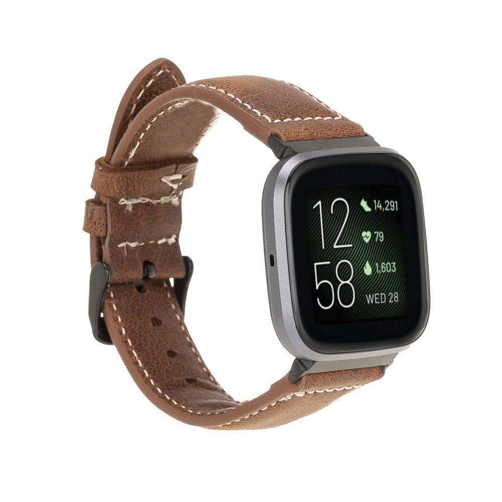 Watch Band Leather Fitbit Watch Bands - NM4 Classic Stitched Bouletta Shop