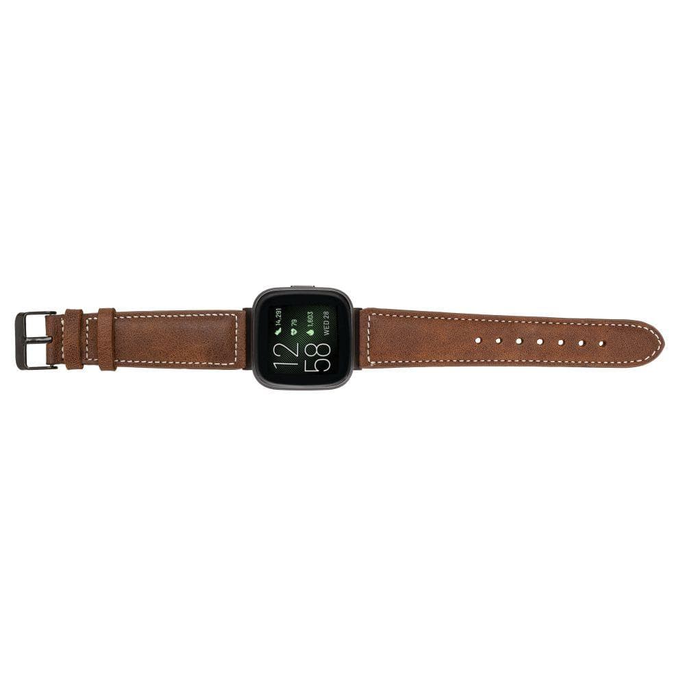 Watch Band Leather Fitbit Watch Bands - NM4 Classic Stitched Bouletta Shop