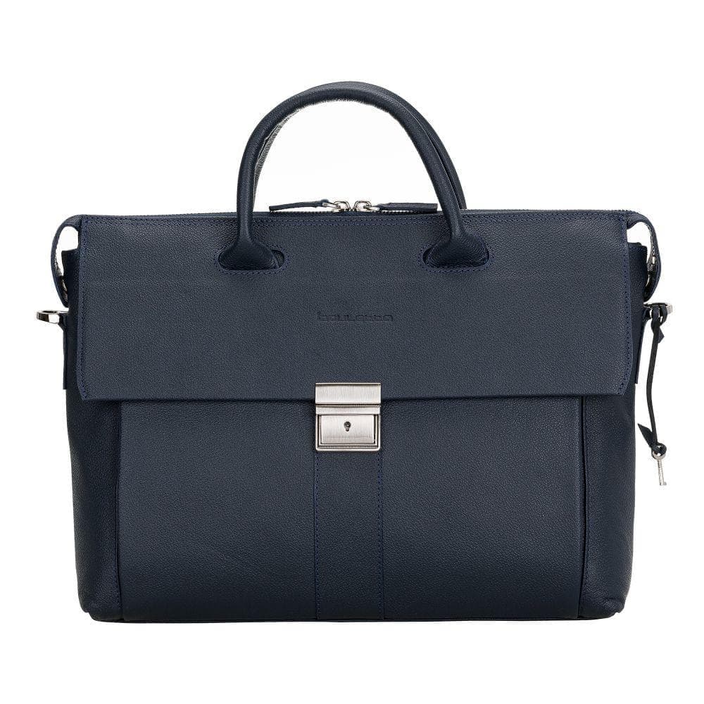 Wizard Leather Briefcase Black Bouletta Shop