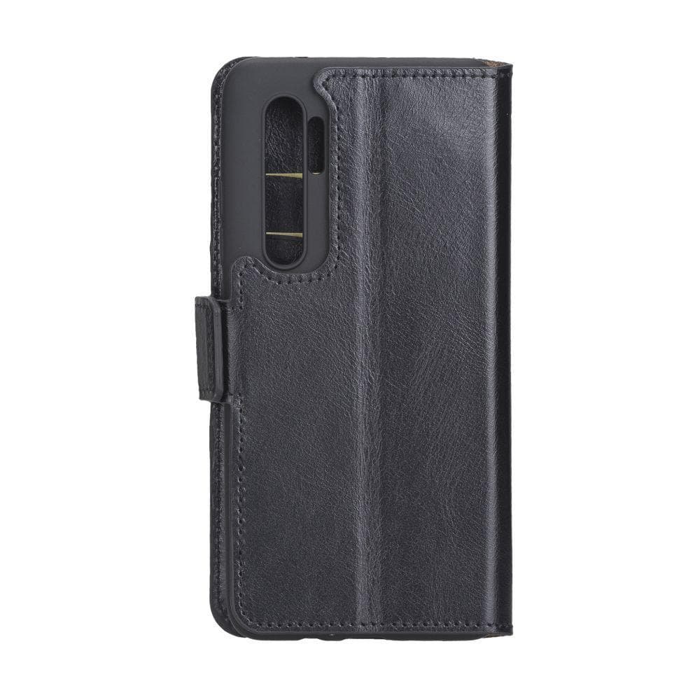 Xiaomi Mi Note 10 Lite Leather Wallet Case  - Rustic Black Bouletta Shop