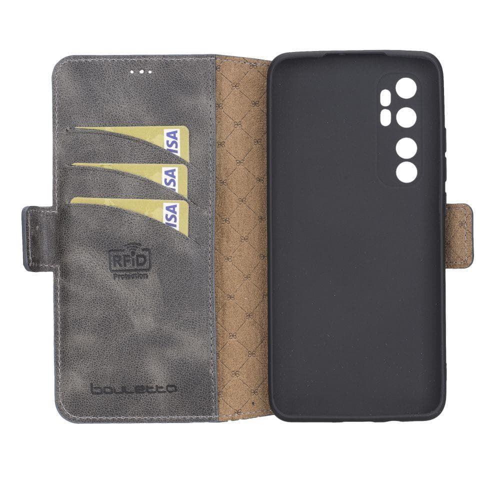 Xiaomi Mi Note 10 Lite Leather Wallet Case  - Tiguan Grey Bouletta Shop