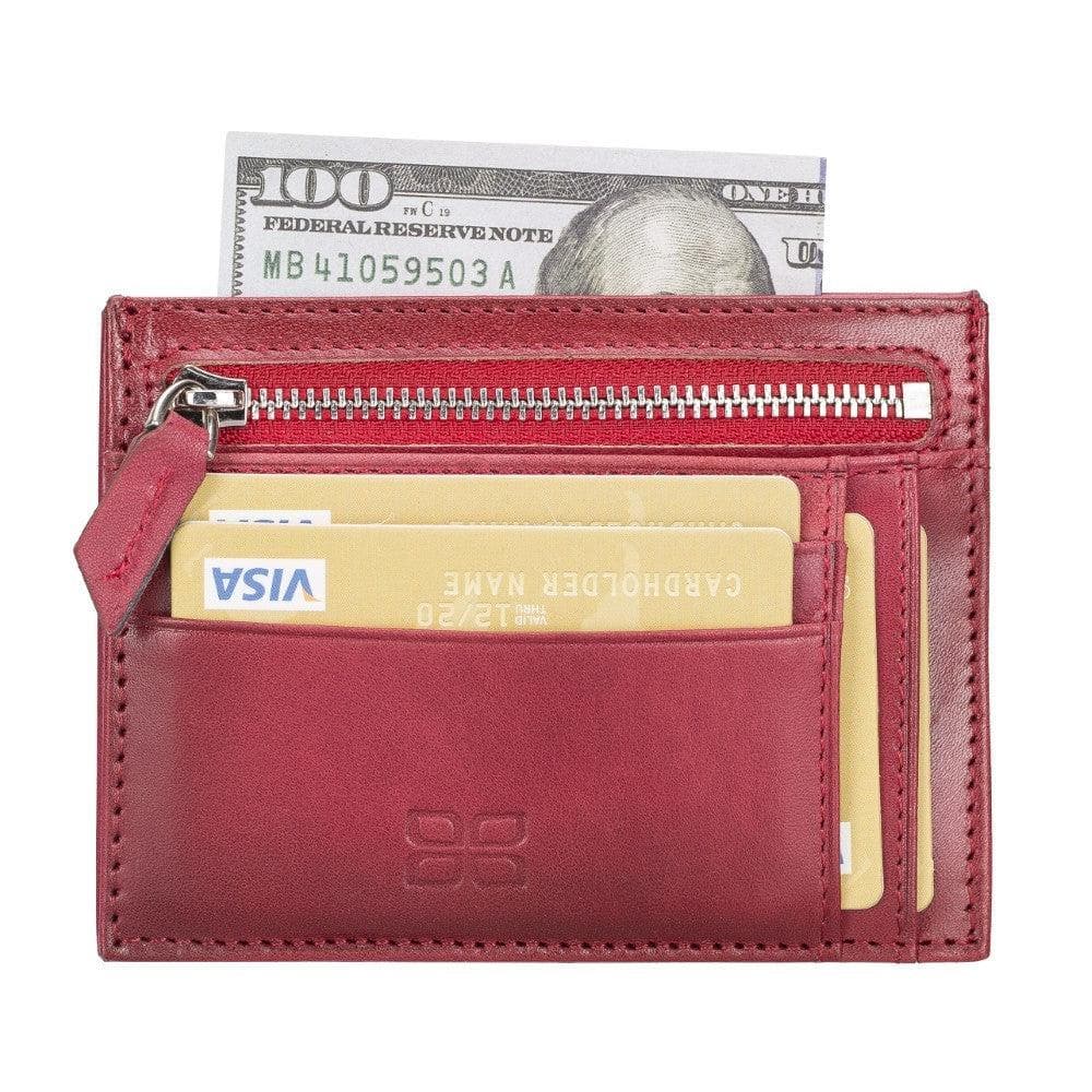 Zip Leather Card Holder Bouletta LTD